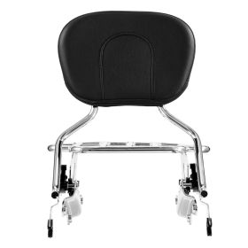 Motorcycle Backrest Sissy Bar with Luggage Rack, Compatible with Harley-Davidson Touring Models, Street Glide, Road Glide, and Road King