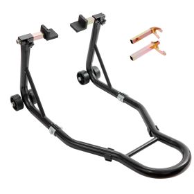 Motorcycle Rear Wheel Stand, with U + L Fork Swingarm Spool, 850 lbs Capacity Heavy Duty Rear Wheel Stand Motorcycle Lift Jack Stand