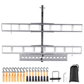 Motorcycle Carrier, 2-Bike 600 LBS Aluminum Motorcycle Carrier Hitch Mount, Loading Ramp, Scooter Dirt Bike Trailer Hauler