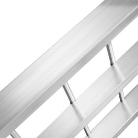 Aluminum Ramps, 1500 lbs Folding Loading Ramps for Pickup Trucks Bed, Trailers Ramp with Load Straps for Dirt Bike, UTV, ATV, Trucks, Lawn Mowers