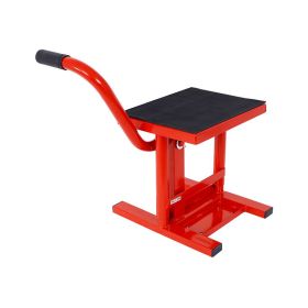 Lifts Jack Stand for Motorcycle Dirt Bike Stands (Color: Red, Load Capacity: 330 lbs)